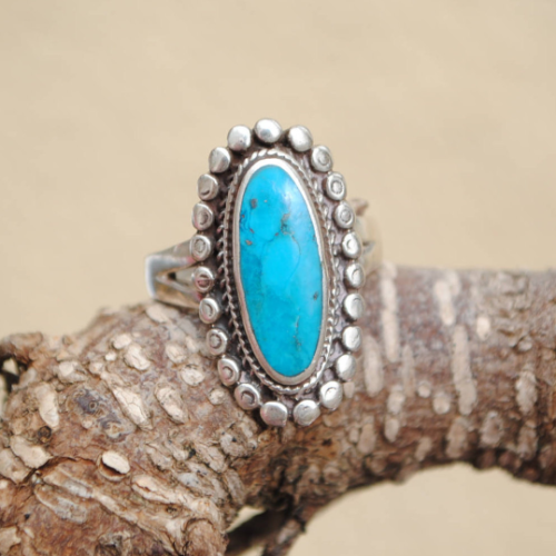 Bague turquoise authentique vintage