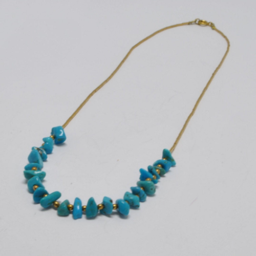 Collier de perles turquoise