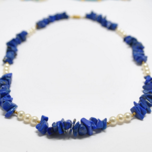 Collier de perles lapis lazuli