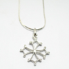 pendentif croix huguenote en argent