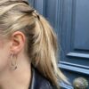 Boucles créoles coeur en argent 925