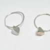 Boucles créoles coeur en argent 925