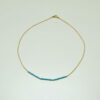 Collier turquoise et doré vintage