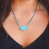 Collier turquoise demi cercle
