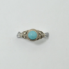 Bague vintage turquoise et argent