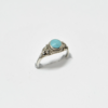 Bague vintage turquoise et argent