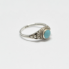 Bague vintage turquoise et argent
