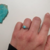 Bague turquoise et argent vintage