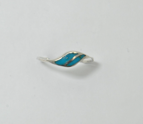 Bague vintage turquoise et argent
