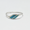 Bague vintage turquoise et argent