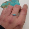Bague vintage turquoise et argent