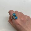 Bague vintage turquoise amerindienne