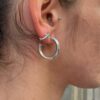 Créoles simples en argent