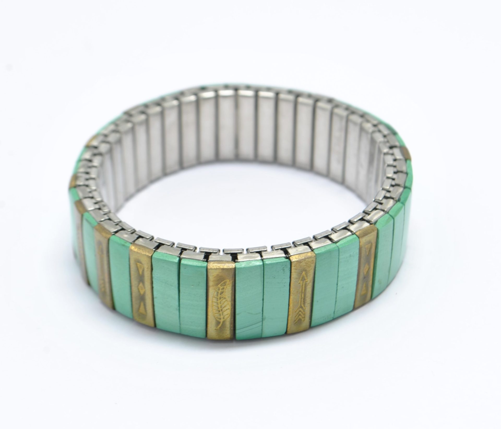 Bracelet extensible en turquoise vintage