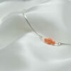 Chaine de cheville Corail et argent