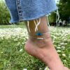 bracelet-cheville-turquoise-nacre