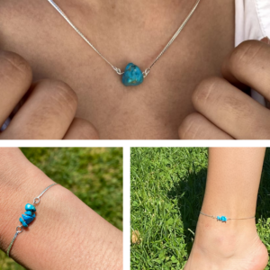 Bracelet en turquoise et argent - Talita