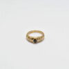 Bague femme doré en saphir & laiton