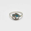 Bague poisson turquoise et argent 925