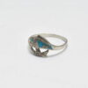 Bague poisson turquoise et argent 925