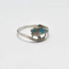 Bague poisson turquoise et argent 925