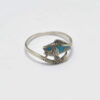Bague poisson turquoise et argent 925