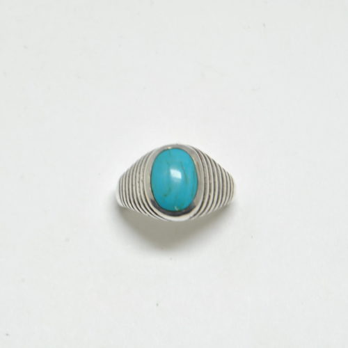 Bague homme turquoise et argent 925