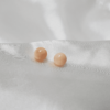 boucles d'oreille corail véritable 8mm
