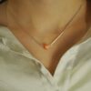 collier en corail et argent cara